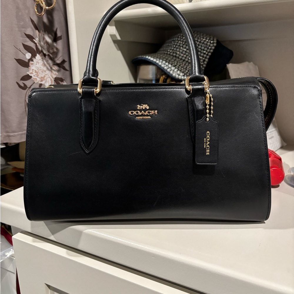Coach Black Leather Handbag